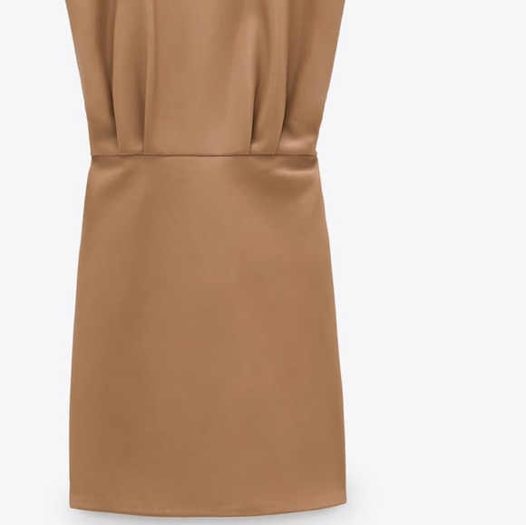 ZARA | Faux Leather Sleeveless Mini Dress - Picture 14 of 15